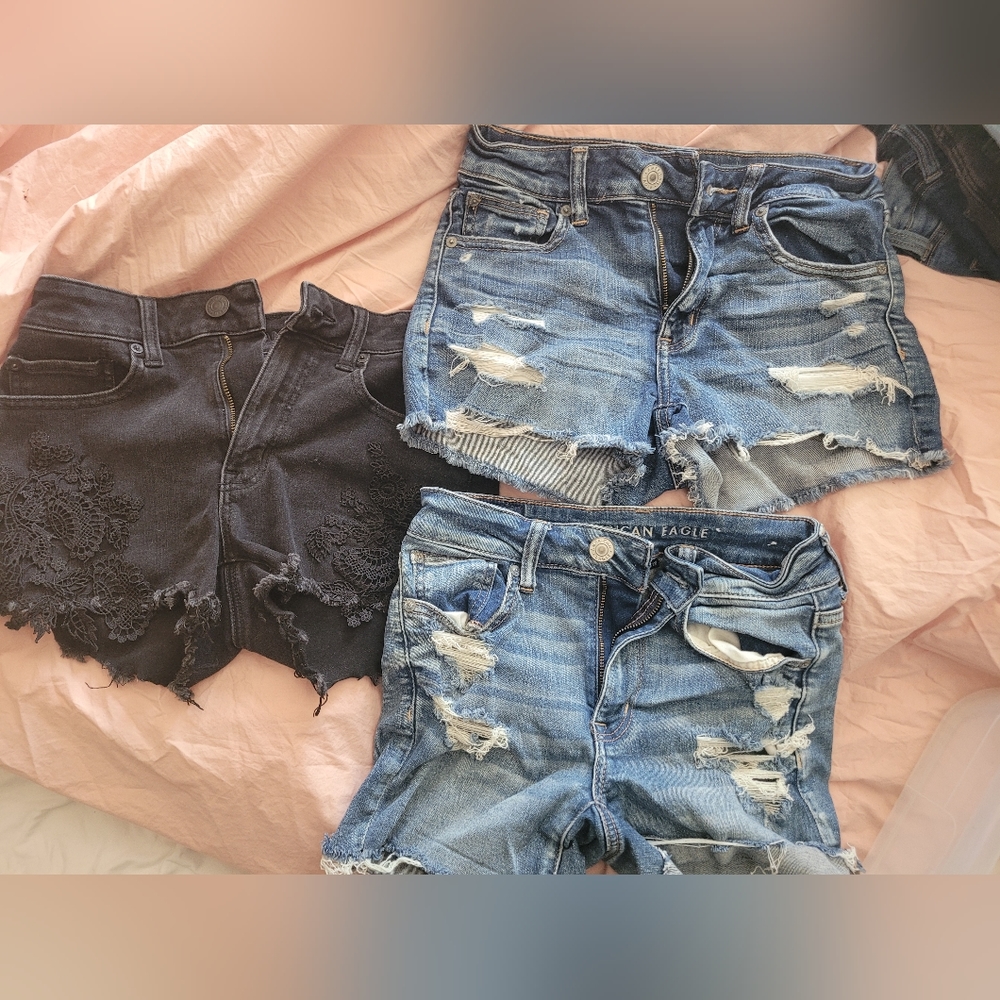 Bundle of 3 ae shorts